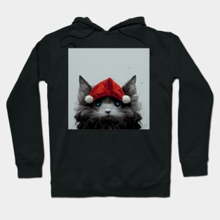 Christmas Santa Cat Hoodie